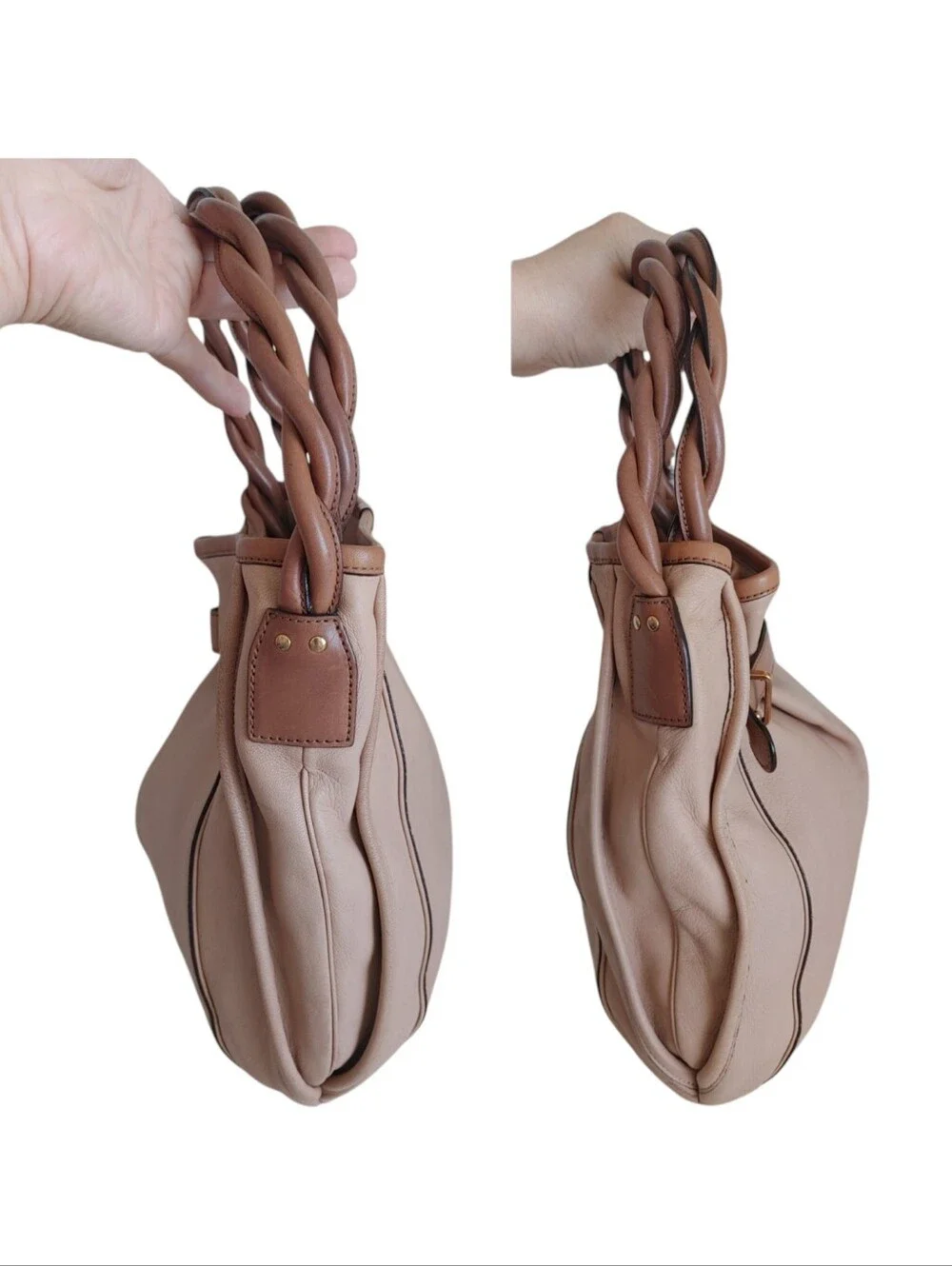Chloe Amy Two Tone Leather Crossbody Bag - Picture 12 of 16